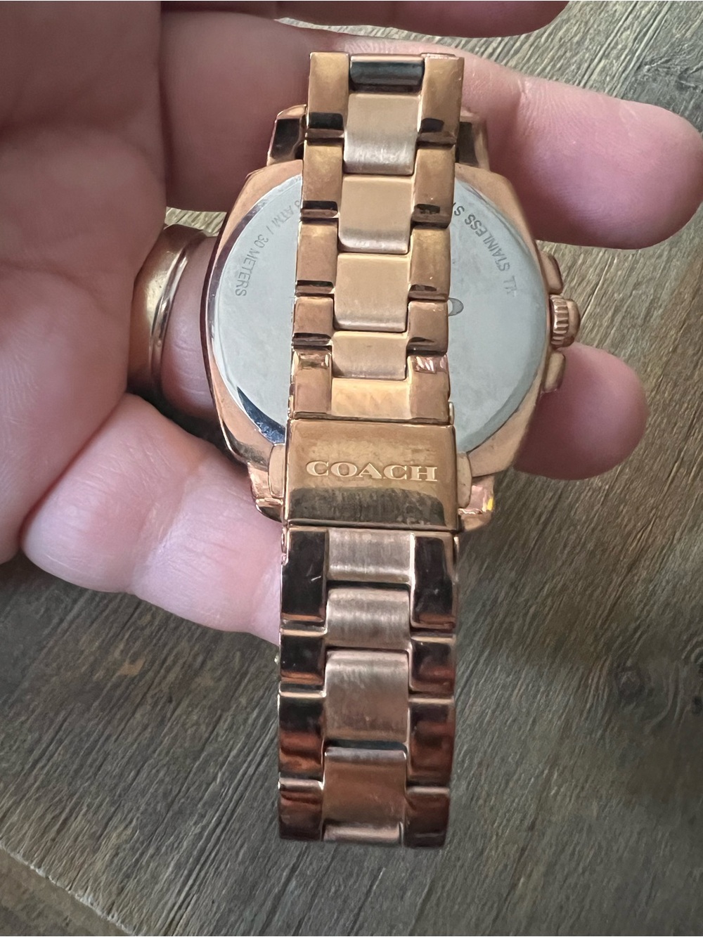 COACH Boyfriend Rose Gold Stainless Steel Chronograph Watch - Picture 3 of 6
